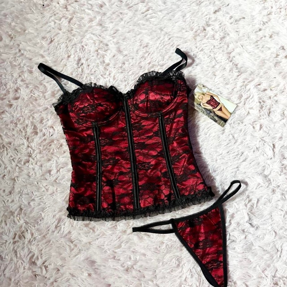 Whimsygoth Dark Academia Bustier Corset Vampy Lingerie Womens 34 Fairy RenFaire
